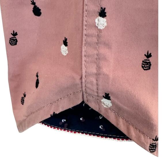 Sunrise Kingdom Men’s Pink & Pineapple Button Down Shirt Men's Size L Excellent - Picture 6 of 11